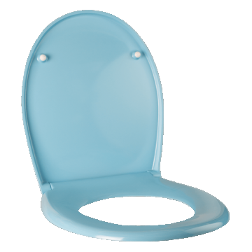 Capac WC MSV , duroplast, bleu, 37,5 x 44,5 x 4 cm